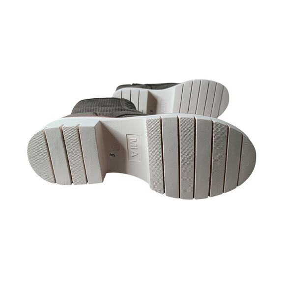 New MIA Olive Havenn Kashton Lace Up Combat Bootie SZ 9 - Picture 6 of 12